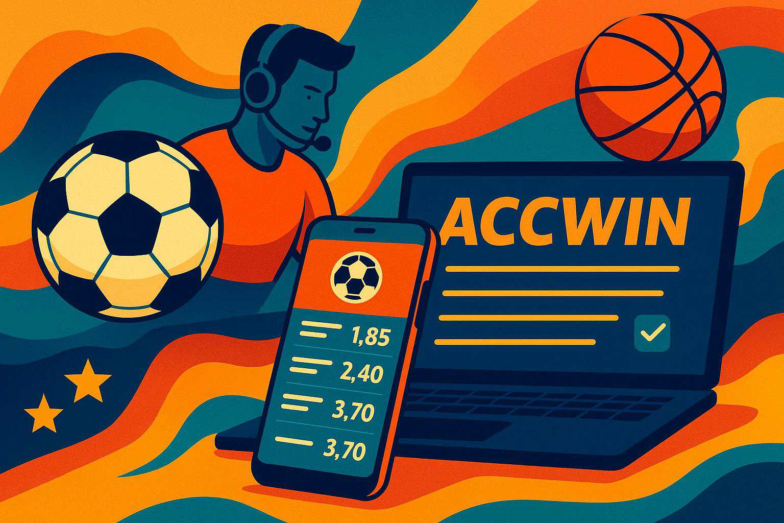 Apostas esportivas no cassino online ACCWIN