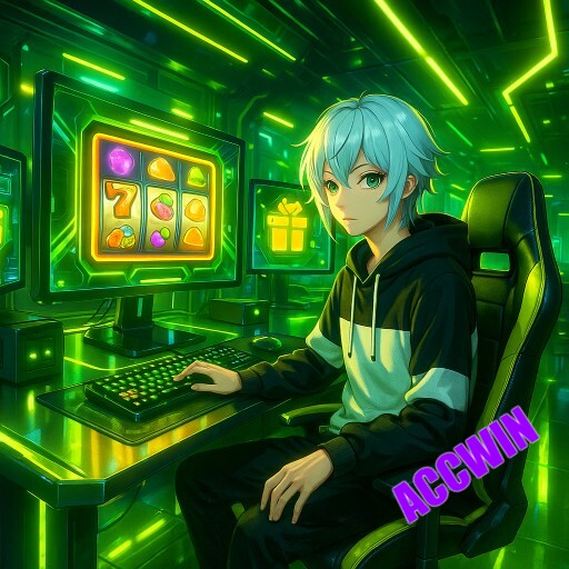 Banner promocional da ACCWIN com destaque para jogos de cassino ao vivo